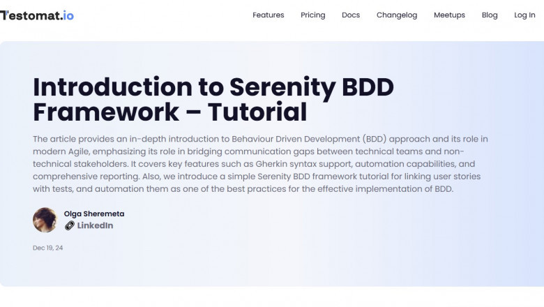Understanding the Serenity Framework: A Guide to Using Serenity BDD for Test Automation