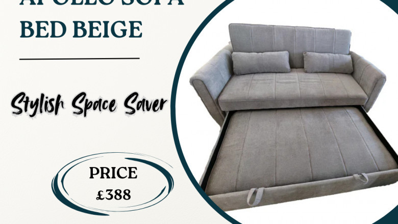 Top Place to Buy Apollo Sofa Bed Beige in the United Kingdom – Selsie Sleep UK