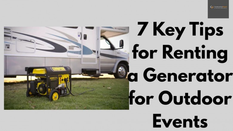7 Key Tips for Renting a Generator for Outdoor Events