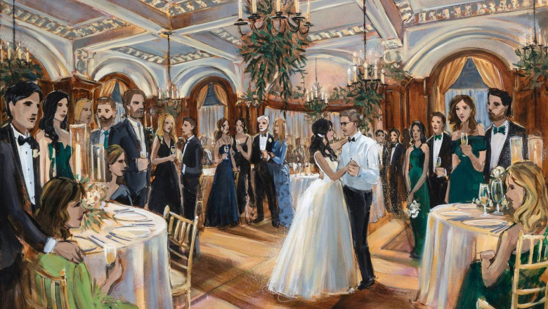 Colorful Tales of Love: The Art of a Live Wedding Painter