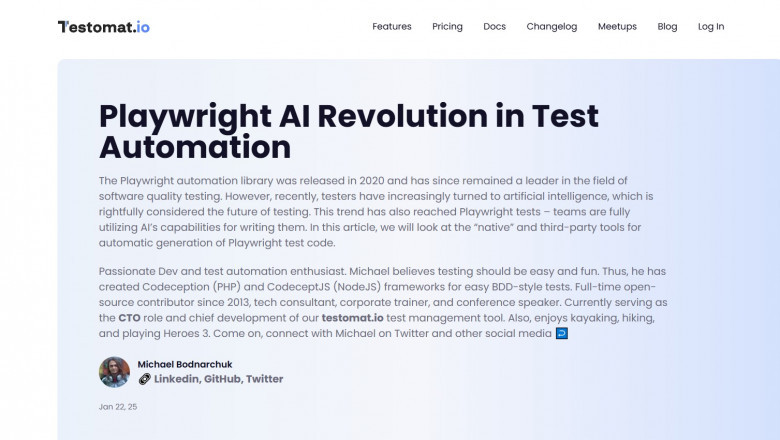 Playwright and AI: Revolutionizing Test Automation