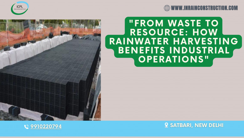 Rainwater Harvesting System for Industries: A Sustainable Water Management Solution