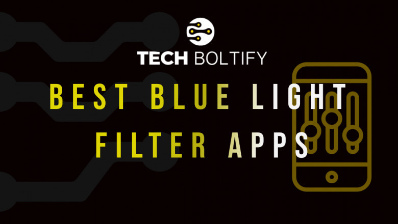 Are there any popular blue light filter apps for Android and iOS?