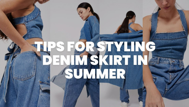 How to Style Denim Skirt in Summer?