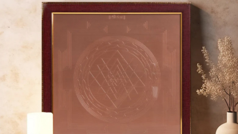 Sri Yantra Copper Plate: A Sacred Symbol of Energy and Harmony- Shunya Wellness