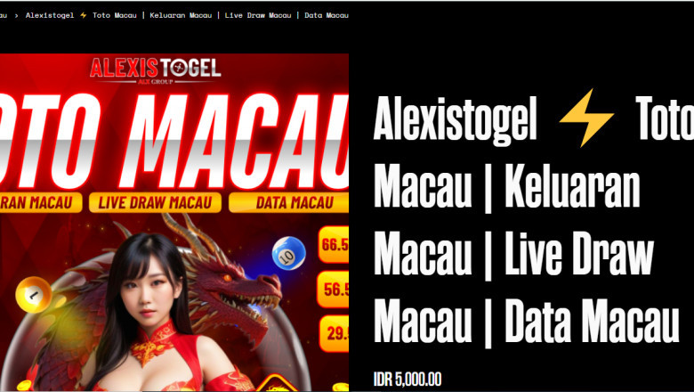 Toto Macau: Togel Online Masa Kini dengan Live Draw Transparan di Alexistogel